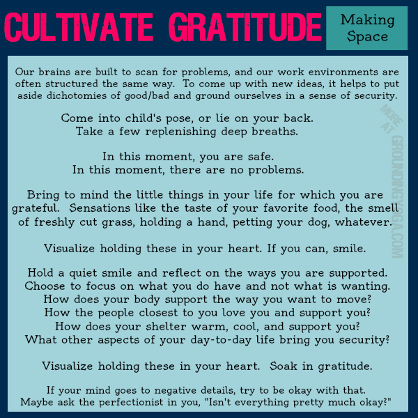 1M - Cultivate Gratitude